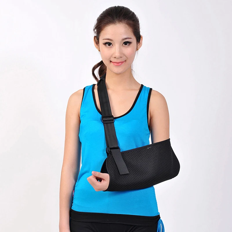 Arm Brace Arm Sling Adult Shoulder Arm Sling Universal Arm Sling Adjustable Shoulder Strap For Adults Unisex Black Arm Sling