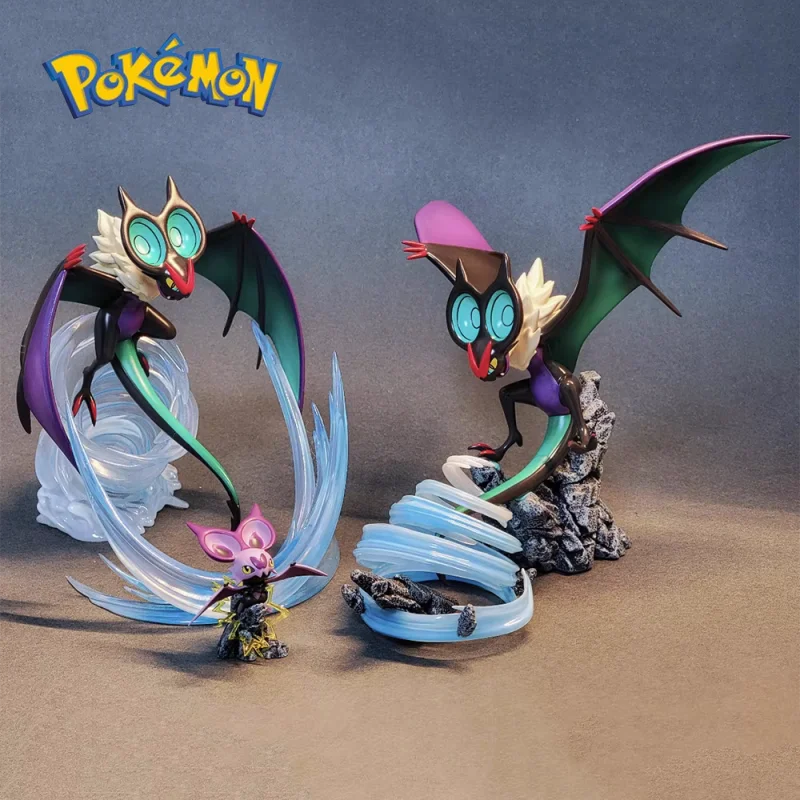 1/20 Action Figures Scale Anime Pokemon Figure 715 Noivern 714 Noibat Evolutionary Group Collect Model Cute Decor Toy Xmas Gift