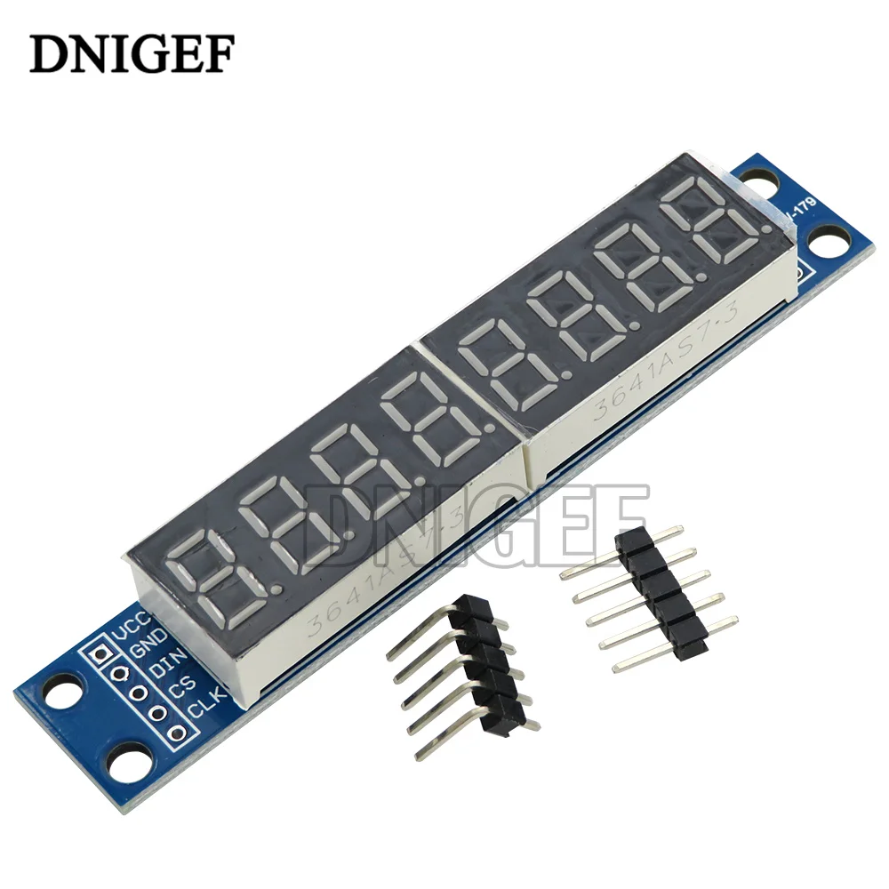 MAX7219 Control Module LED Dot Matrix 8-bit Digital Tube Display Control Module 3.3V 5V Microcontroller Serial Driver 7-segment