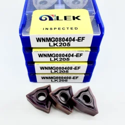 WNMG080404 WNMG080408-EF YBC205 originale Zcc.ct utensile per tornitura esterna inserto in metallo duro lavorazione dell'acciaio tornio CNC inserto per tornitura