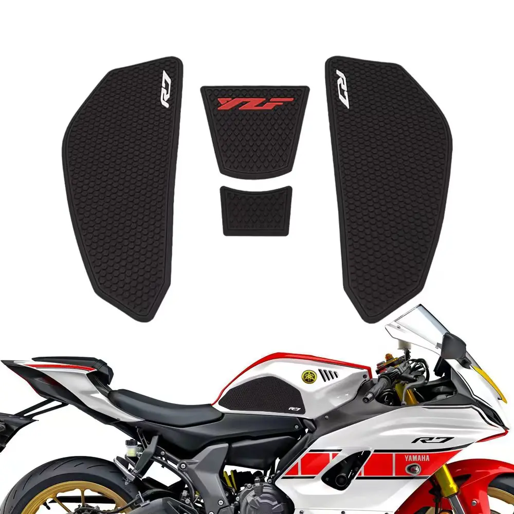 For Yamaha YZF R7 YZF-R7 2022 Motorcycle Non-slip Side Fuel Tank Stickers waterproof pad stickers