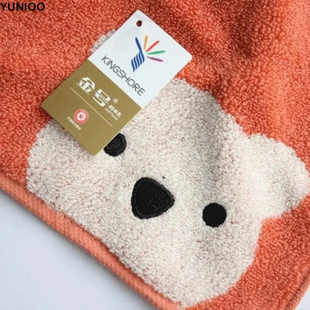 

Hangable Comfortable Cartoon Bear Kids Baby Cotton Handkerchief Saliva Towels Wipe Towels Face Towel