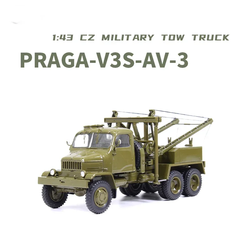 

Diecast 1:43 Scale Czechoslovakia Praga-V3S-AV-3 Military Tow Crane Model SSM1488 Decoration Collectible Toy Gift