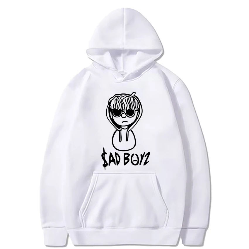 Hot sale Junior H Sad Boyz Sweatshirt Unisex vintage Fleece Long sleeve Hoodies Men Women Casual Oversized pullovers streetwear