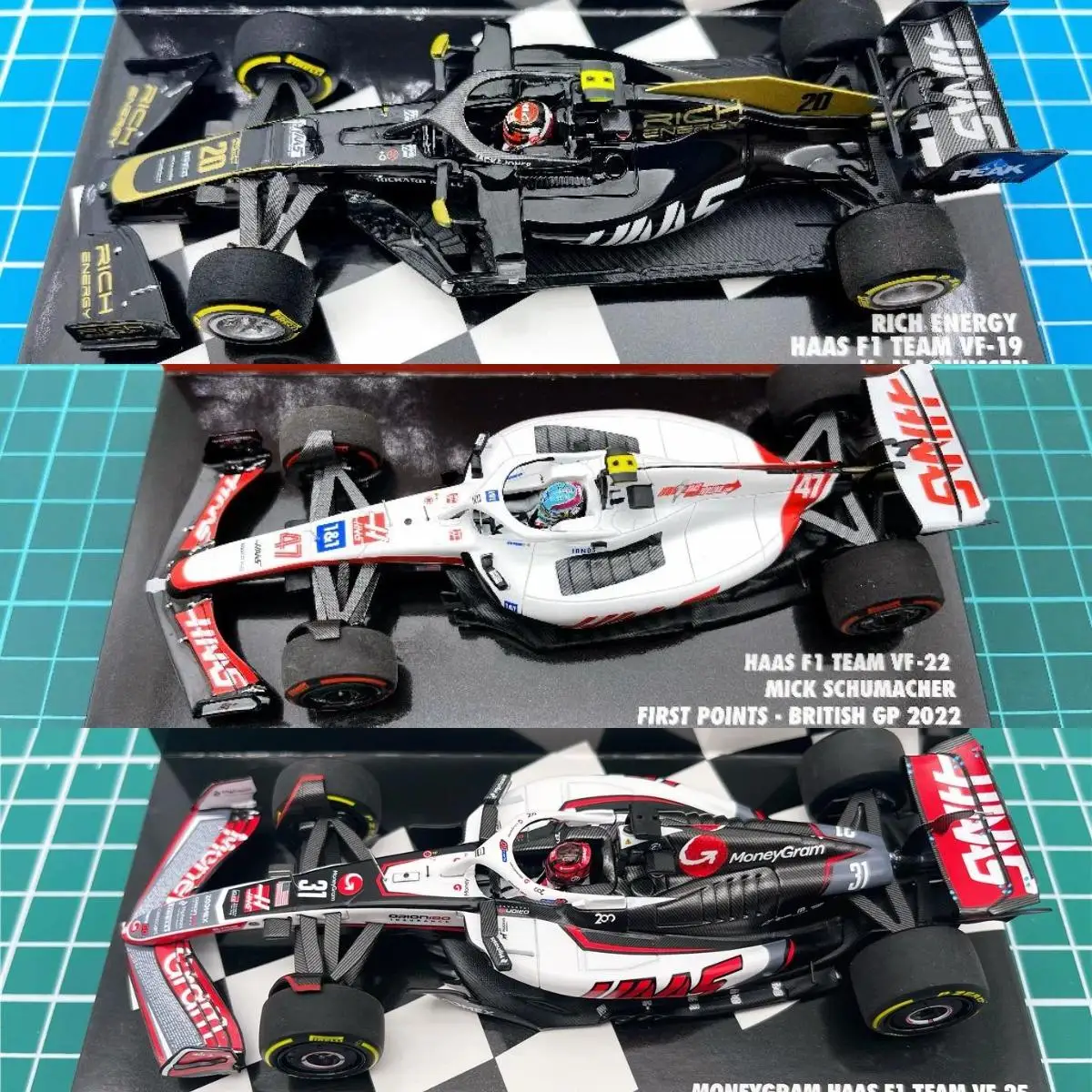 Minichamps 1:43 F1 VF19 VF22 VF23 VF25 Magnussen Ocon Simulation Limited Edition Resin Metal Static Car Model Toy Gift