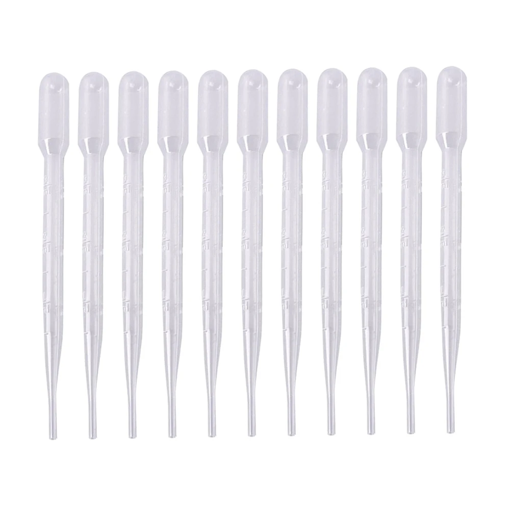 

300 Pcs Disposable Dropper Eye Transfer Pipette 3ml Scale Serological Micropipette