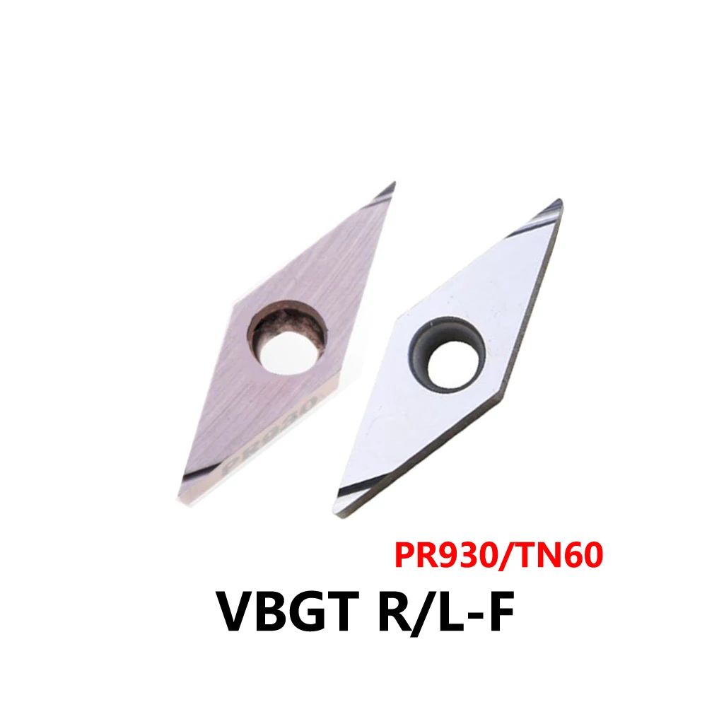 Original VBGT110301L-F VBGT110302L F VBGT110302R-F PR930 TN60 Carbide Inserts VBGT110302 VBGT110301 R-L-F CNC Lathe Tools VBGT