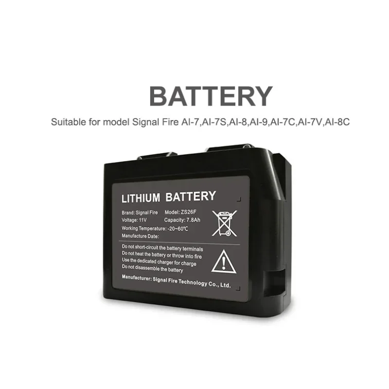 AI-9-empalmador de fusión de fibra óptica, batería Original de litio de 7800mAh, ZS26F