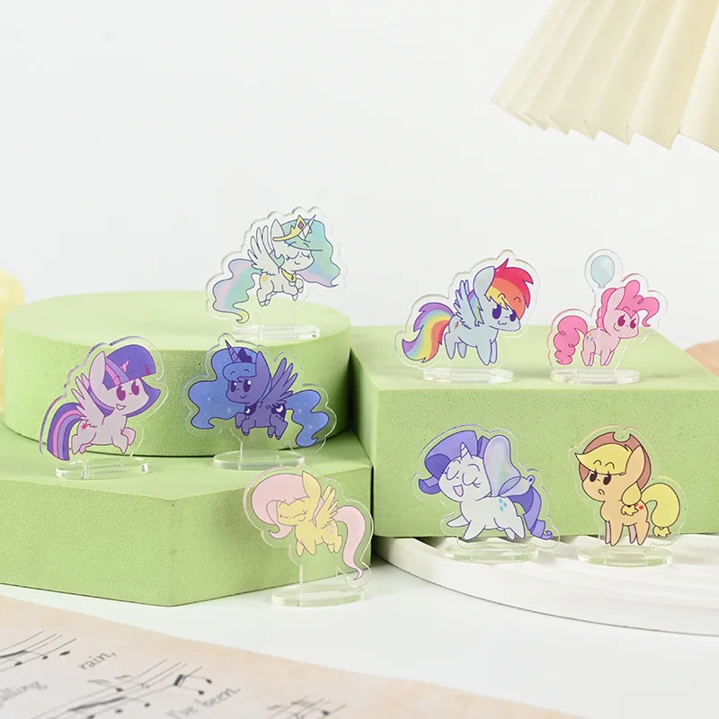 Cute MY LITTLE PONY Mini Plaque for Desk Decoration kawaii  Mini Stand