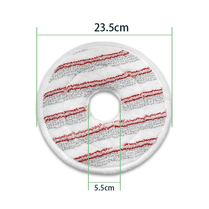 4 حزمة قابل للغسل ميكروفايبر تنظيف ممسحة عبوة مكنسة كهربائية الملابس الوسادة الجافة والرطبة استخدام ممسحة لتدور