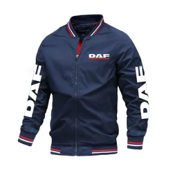 Autumn Men's jacket Truck DAF logo printing Hip hop Street casual sports men's motorcycle jacket Baseball jacket Men's Coat