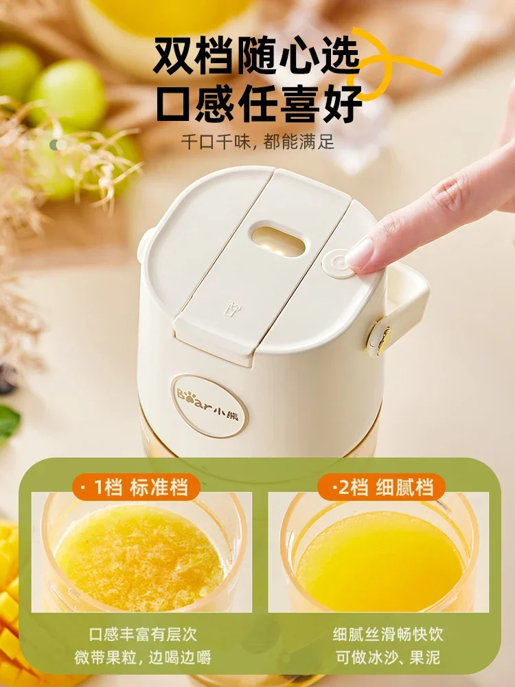 USB/110 V/220 V Nuovo Modello Piccolo Orso Spremiagrumi Mini Spremiagrumi Portatile Tazza per Dormitorio Studenti Uso Domestico Piccolo e Portatile