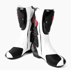 Men's Microfiber Feet Protection Boots, High-Speed Pro-Motocyclist Running Boots, Moto Motor Boots Main Motocross Boots Sales - №4