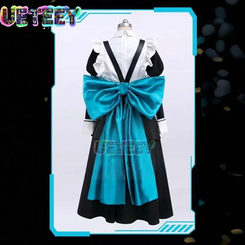 UETEEY الأزرق الأرشيف Asuma Toki تأثيري حلي خادمة زي مجموعة للنساء هالوين زي مجموعة حجم مخصص