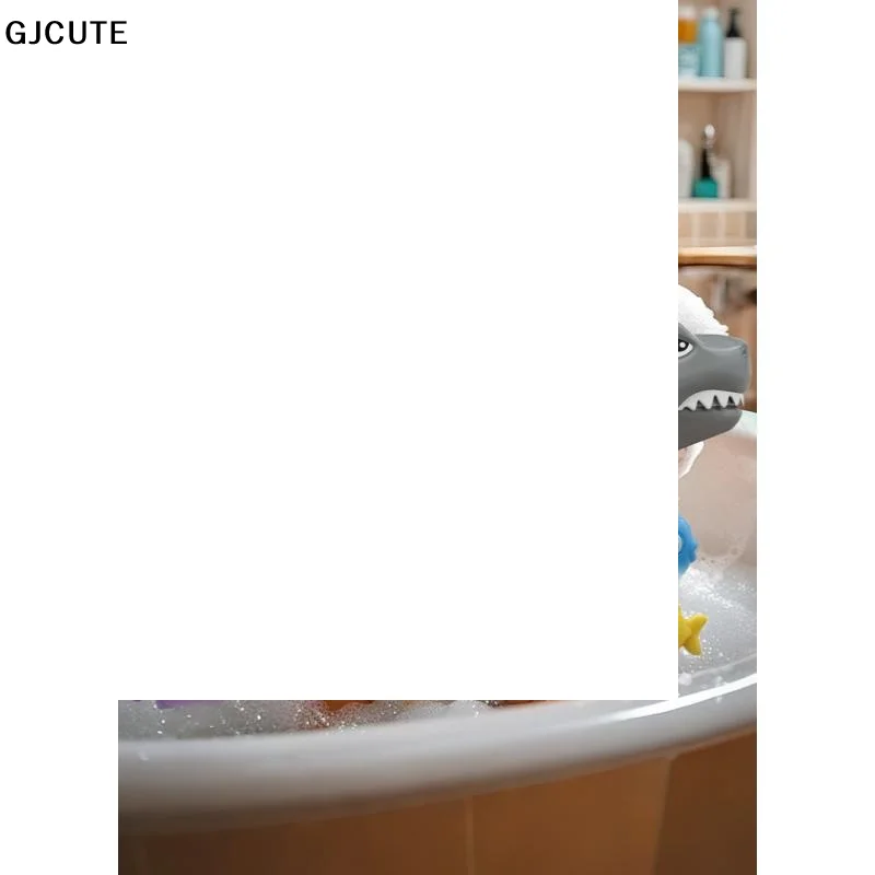 

Набор из 5 игрушек для ванной: Большая акула ест маленьких рыбок, интерактивные игрушки для купания, развивающий набор для игр в воде, идеальный подарок для детей