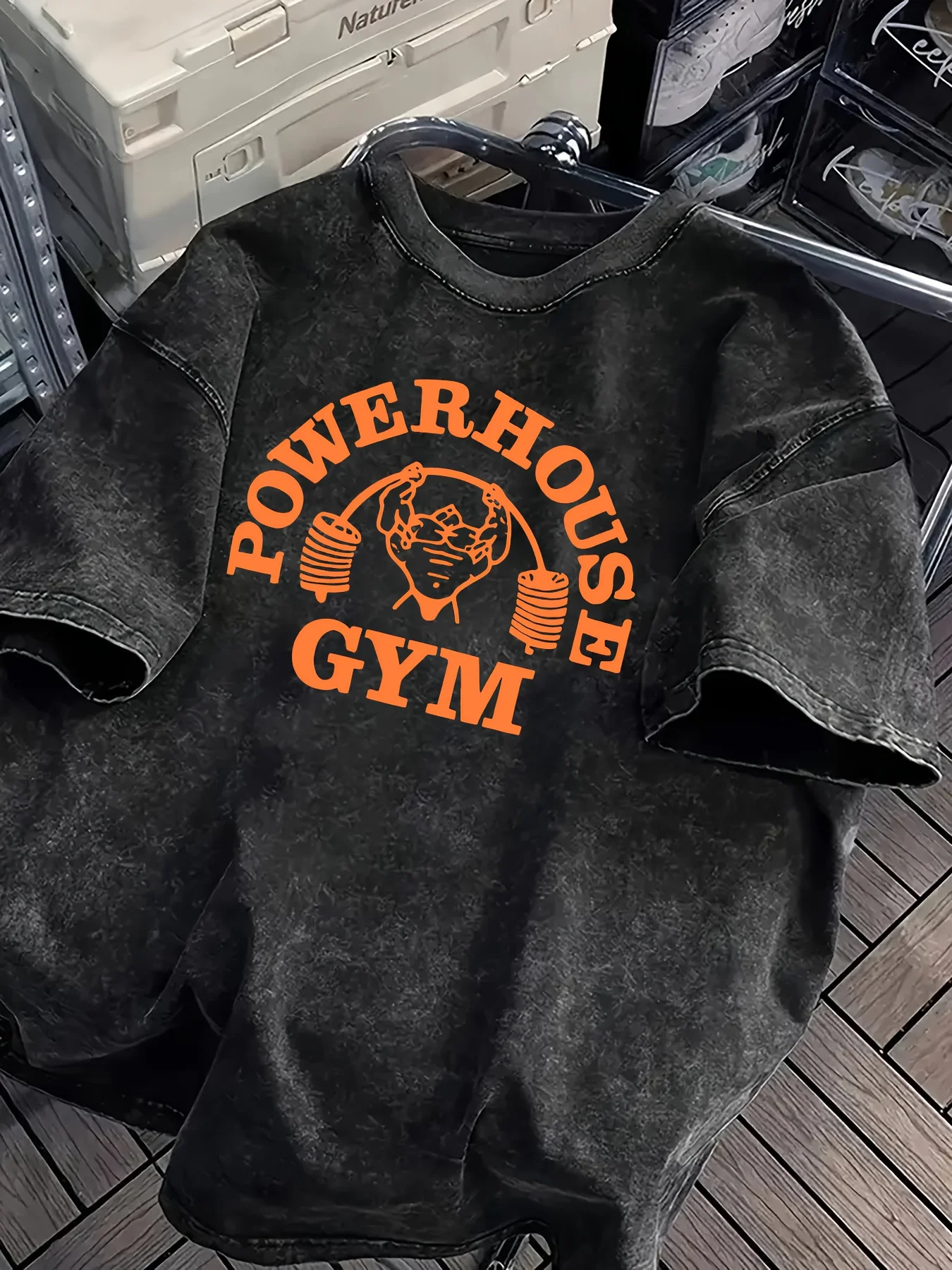 الرجعية غسلها الغوريلا العالم رياضة طباعة 100% القطن الرجال النساء تي شيرت الصيف الخريف اليومية الرياضة في الهواء الطلق عادية الشارع قصيرة الأكمام #1