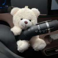 Car Interior Decoration Ornaments Car Mounted Gear Guard Decoration Panda Doll 2024 New Turn Signal Wiper Cartoon Doll