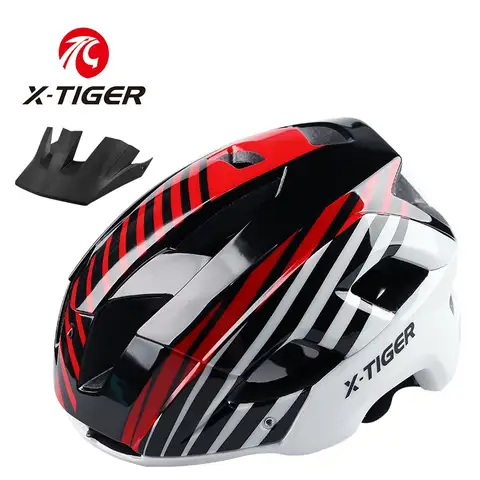 X-TIGER 자전거 헬멧, 일체형 마그네틱 버클 헬멧, 초경량 야외 사이클링 헬멧, 남녀공용 MTB 자전거 헬멧 Best5