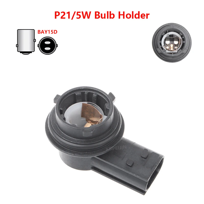 

For Audi VW Skoda Turn Signal Light P21/5W Bulb Holder Socket Car Lamp Base Accessory 1PC