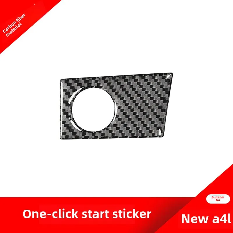 

Suitable for Audi NewA4LModified One-Click Start Decorative Sticker AudiA4LCarbon Fiber Interior restoration Accessories