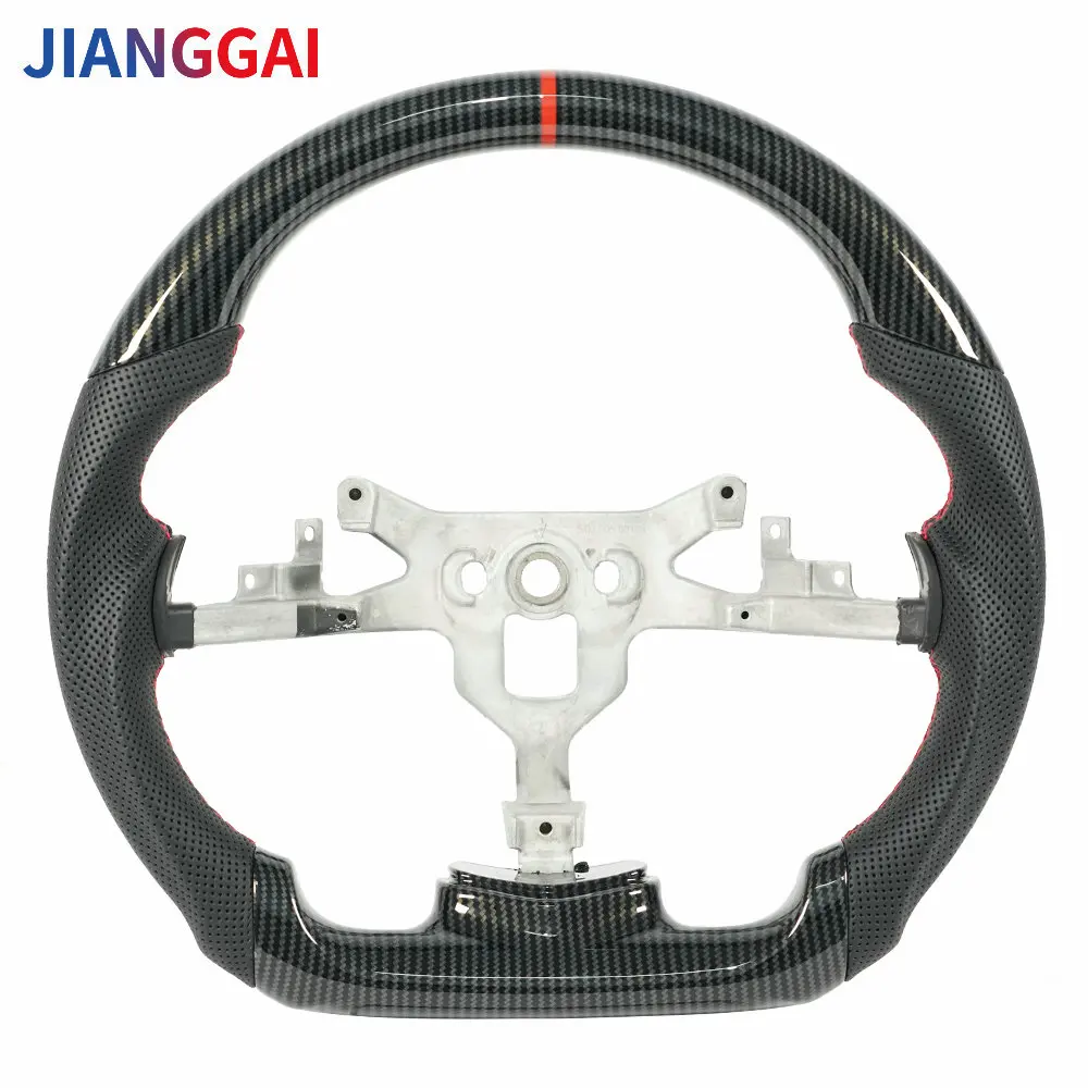 

For Chevrolet Corvette C6 z06 zr1 2006 2007 2008 2009 2010 2011 2012 Hydro Print Carbon Fiber Leather Perforated Steering Wheel