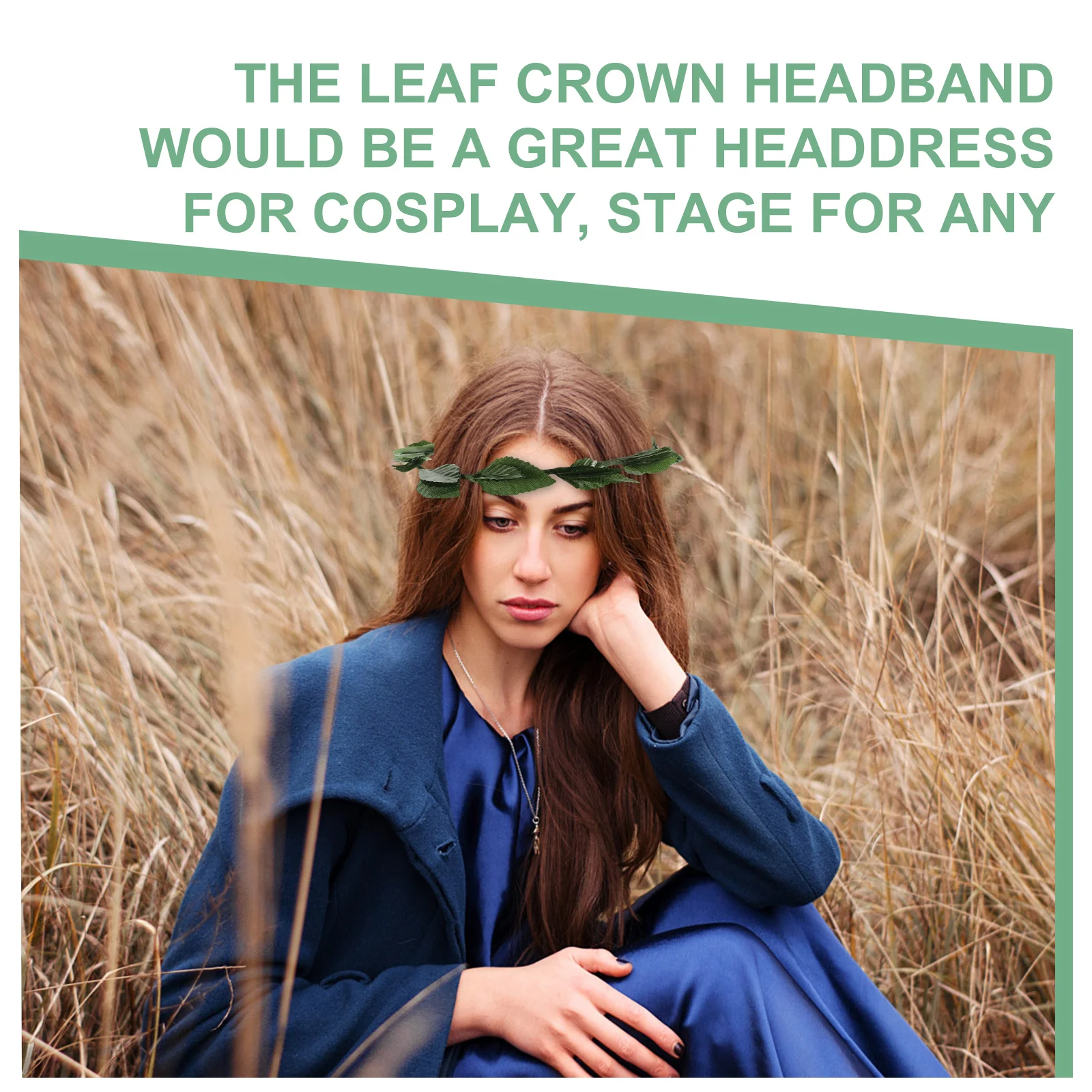 

2Pcs Leaf Crown Headband Beautiful Bridal Accessory for Wedding Party Cosplay Gift Leaf Headband Roman Wreath Headpiece