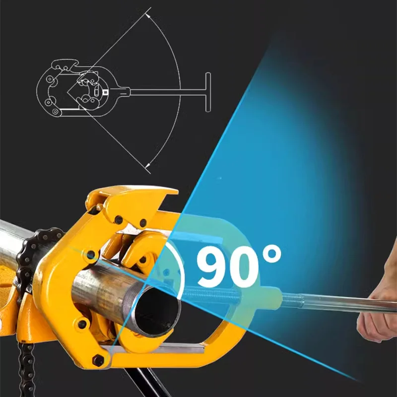 H4S Pipe cutter manual heavy duty large diameter fire pipe rotary stainless steel pipe galvanized water pipe cutter