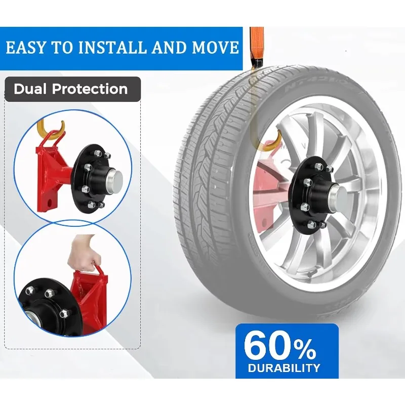 Advanced transportation container wheel trailer parts and accessories
