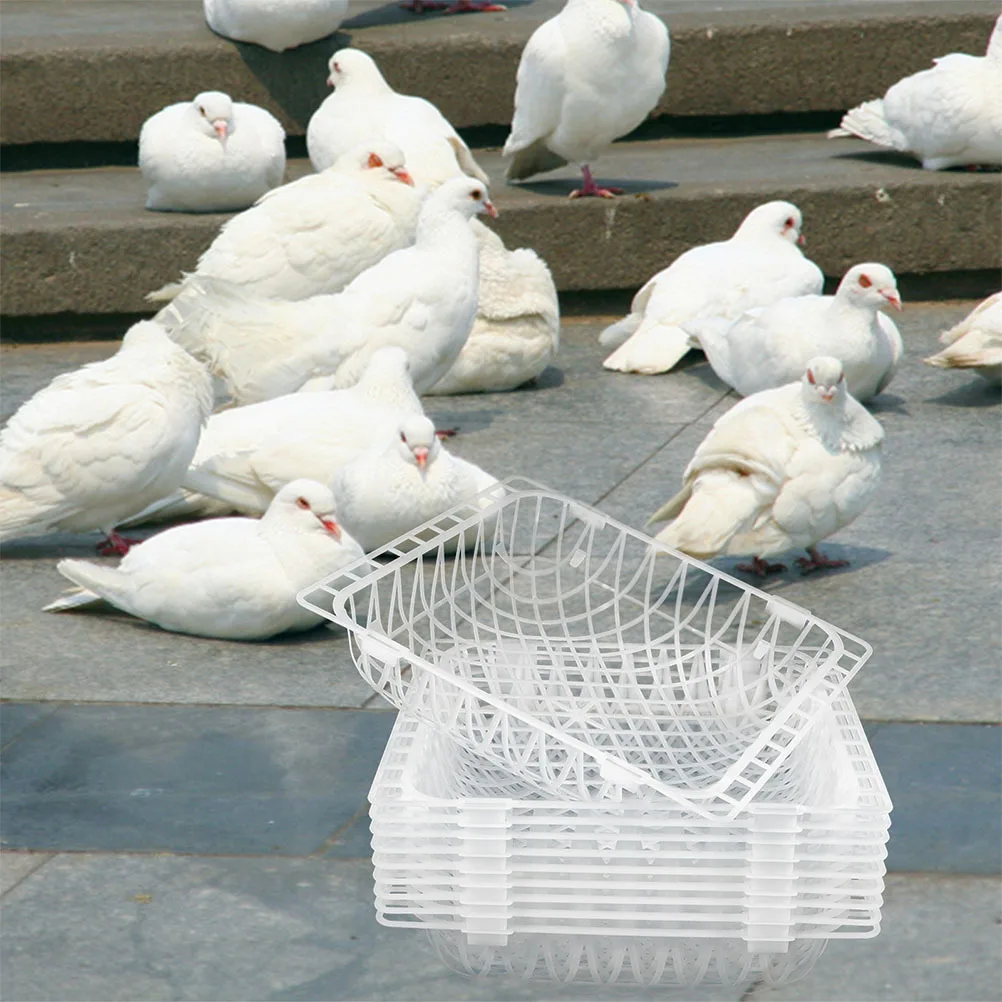 

12Pcs Plastic Bird Nest for Pigeons Breeding and Hatching Versatile Nest Bowl Suitable Parakeet Quail Cockatiel Racing Pigeon