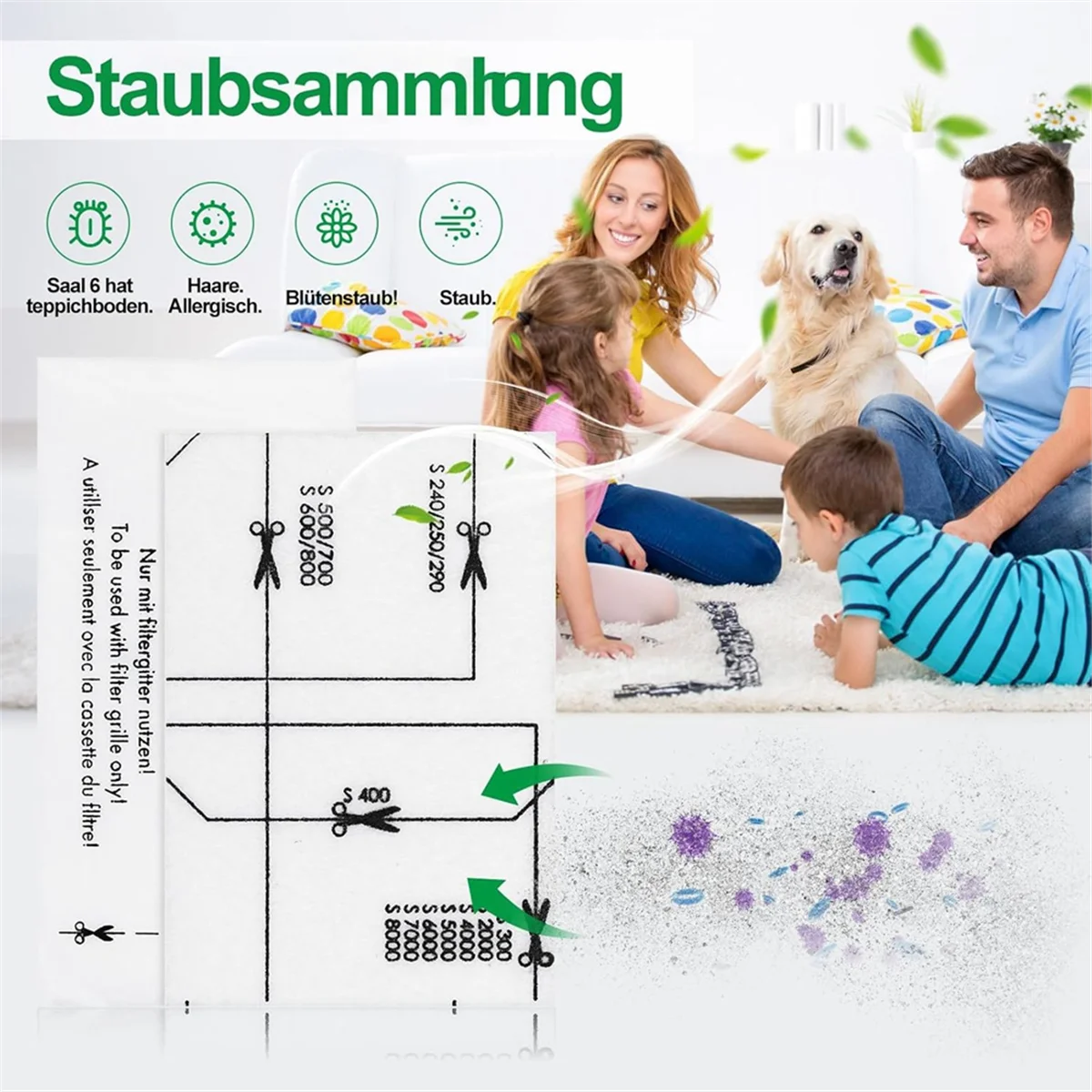 FZFZ Filtro di protezione motore e filtro di scarico per completo C1/2/3, Compact C1/2, Classic C1, Dynamic U1, S200-S899