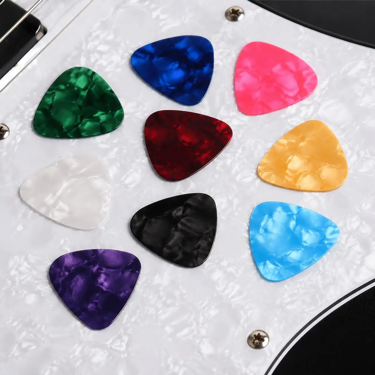 Bulk 0.46mm Thin Guitar Picks Celluloid Plectrum Variety Pack Essential Consumables Daily Practice Gigging & Music Lovers TMZ