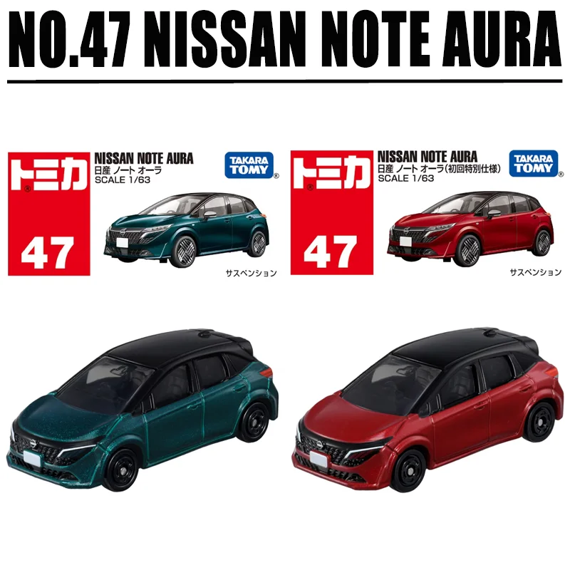 

TAKARA TOMY Tomica New TP42 Toyota MR2 (SW20) NO.47 NISSAN NOTE AURA Alloy Toy Motor Vehicle Diecast Metal Model Gift