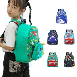 Petit sac à dos imperméable pour enfants, cartable de maternelle ultra-léger, imprimé de dessin animé mignon, sortir jouer, garçons