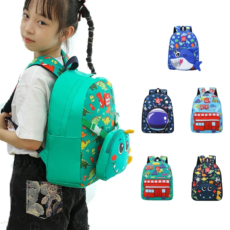 Children's Backpack Boys Go Out To Play Waterproof Small Backpack Ultra-light Kindergarten Cute Cartoon Printed Schoolbag