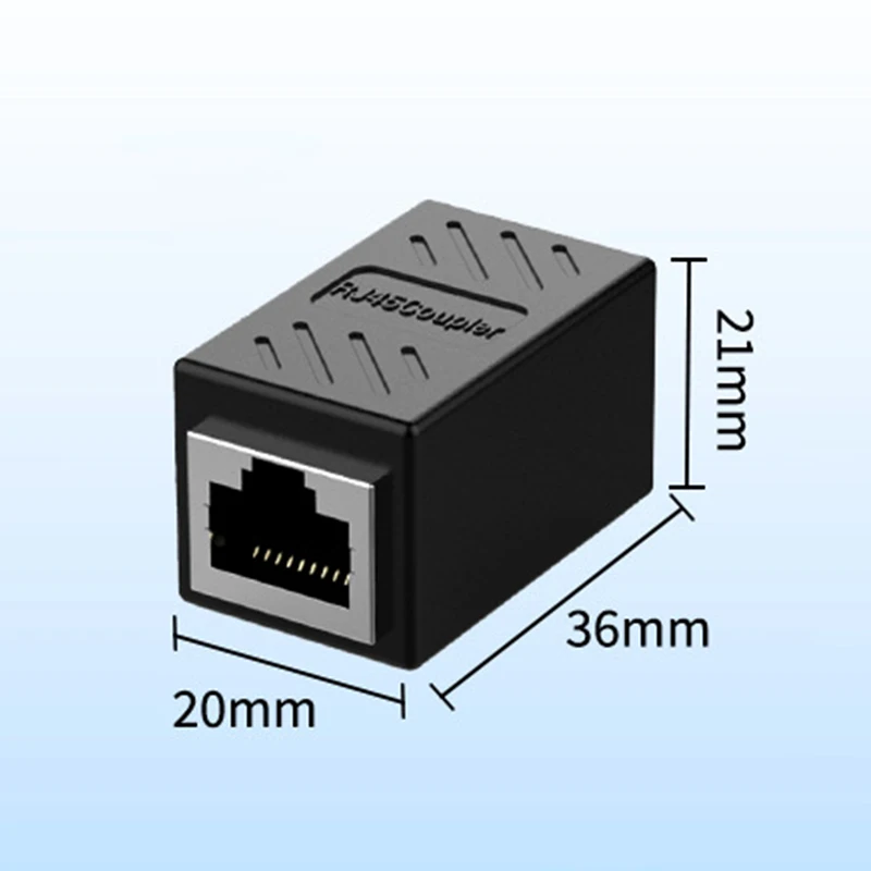 RJ45 Female to Female Port Network Ethernet LAN Splitter Connector Transfer Head RJ45 Adapter Coupler CAT5 CAT6 Socket