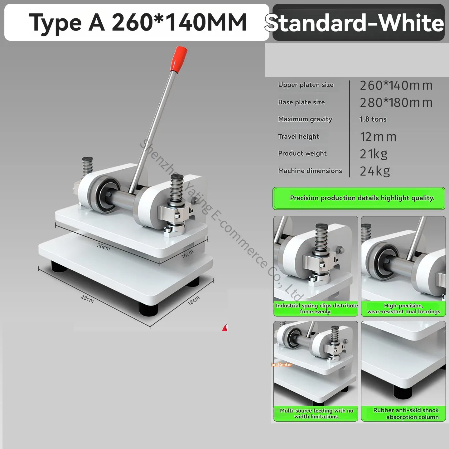 260x140 Manual DIY Adhesive Fabric, Leather Sample, Knife Mold, Stamping Cutting Die-cutting Machine  Handmade Small Tablet,