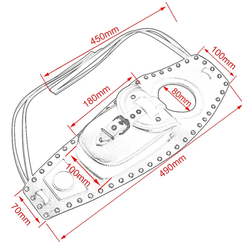 Penutup tangki bahan bakar sepeda motor bantalan Panel tas Bra untuk Davidson 883 1200 XL Sportster aksesori tas bahan bakar