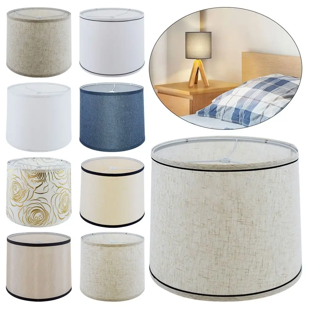 

Lamp Shade Nordic Style Lamp Covers 9 Colors Metal Indoor Lighting Fabric Desk Lamp Home Decoration