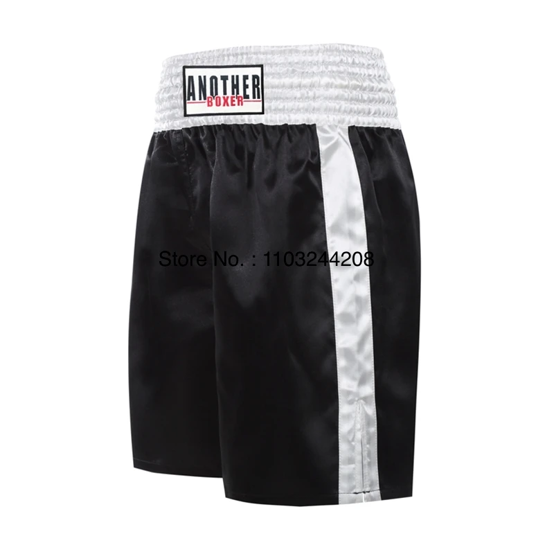 Boxing Shorts Satin Muay Thai Shorts Men Women Cage Fighting Grappling Kickboxing Training Match Pants Martial Arts MMA Trunks