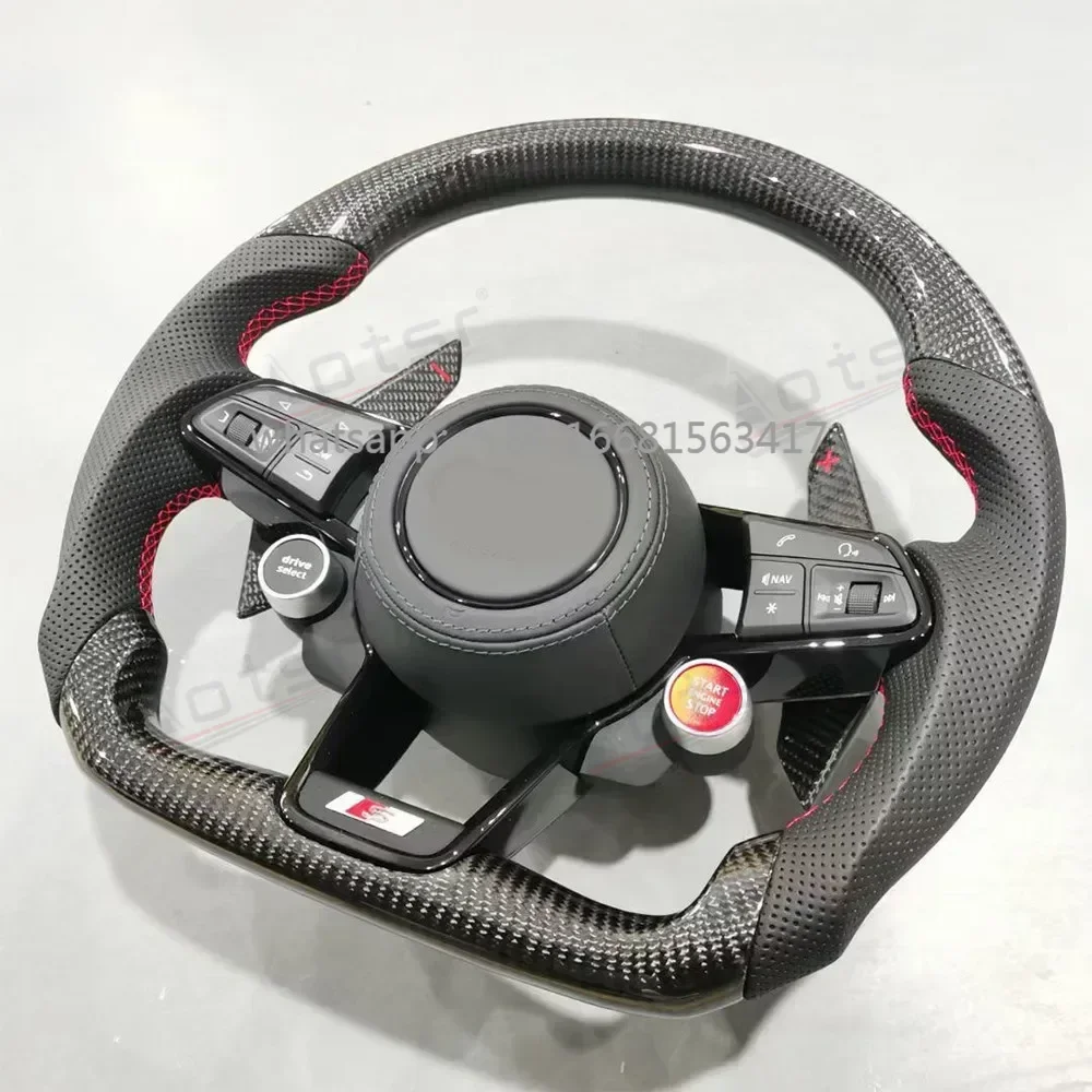 Steering Wheel Modification for The Entire Audi Series: Special-purpose Carbon Fiber LED Steering Wheel Assembly for Audi R8.