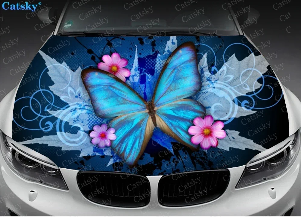 Butterfly Flower Animal Car Sticker Graphic Vinyl Hood Engine Decal Pattern Pack Custom DIY Design Decal Sticker