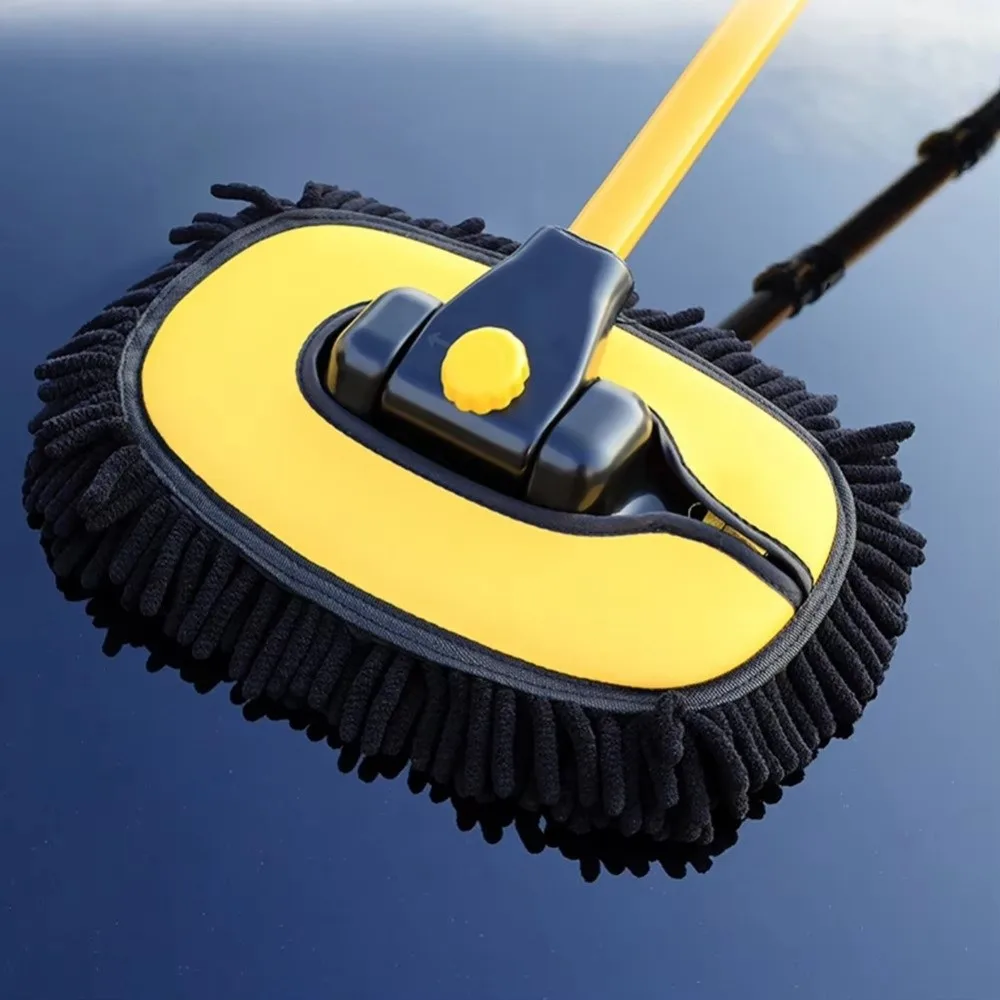 Durable 27cm Car Wash Mop Head Chenille Removable Mop Replacement Cloth Washable Heavy Duty Dust Mop Head Refill