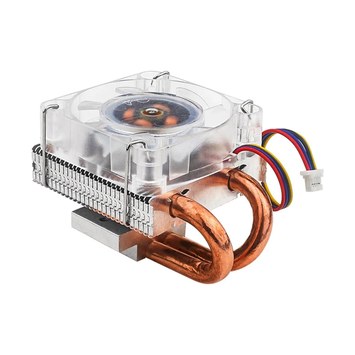 A82T-ICE Tower Fan V2 Thinner RGB Fan Low-Profile CPU Cooler U-Shaped Copper Tube Fins for Raspberry Pi 5 Pi5