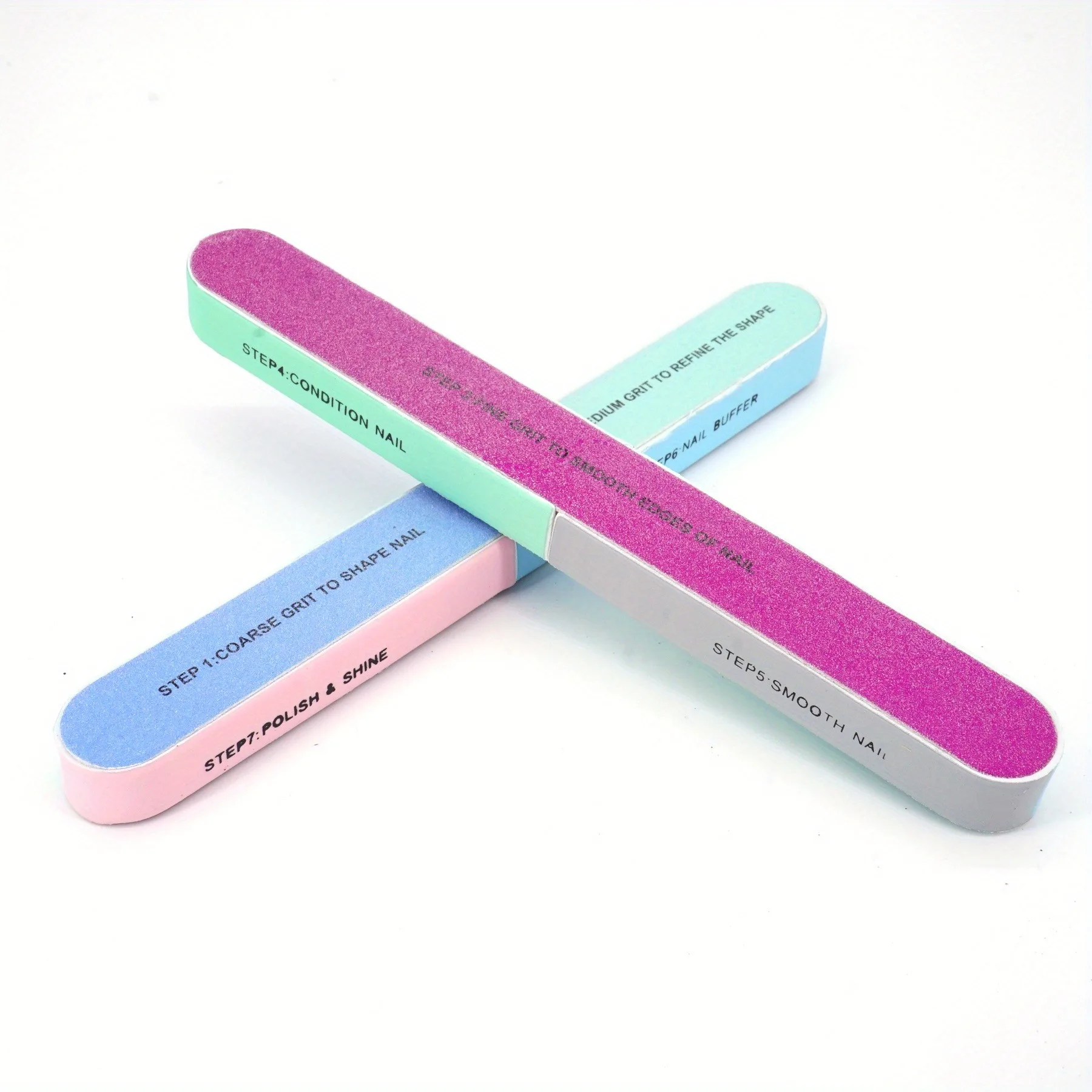 Buffer per lima per nail art per smalto gel Levigatura per unghie colorata Blocco molatura Strumento per nail art Pedicure Manicure