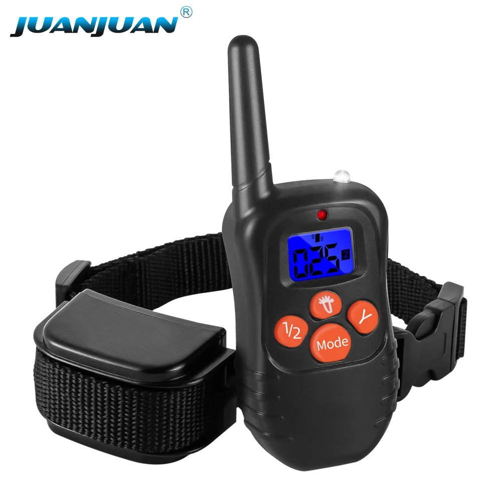 

998DR Dog Bark Collar Electronic Dog Training Collar 300m Remote Control Dog Trainer Rechargeable Shock Collar For Pet Dogs