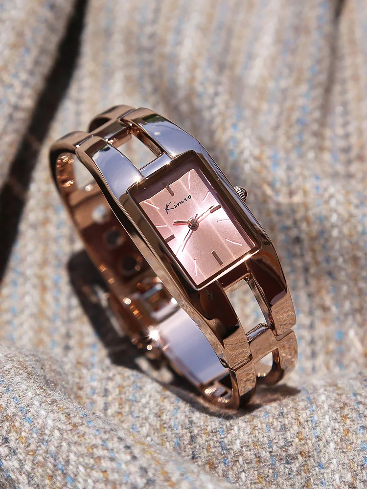 ساعة نسائية على شكل سوار فاخرة ومتطورة، تصميم مربع عصري ومتعدد الاستخدامات، 2026 ساعة كوارتز نسائية جديدة. #3
