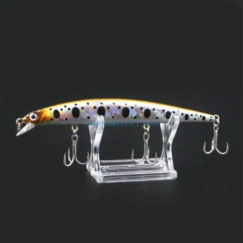 P9FC Clear Fishing Lure Showing Stand Compact Fishing Baits Holder Showing Stand Baits Wobbler Display Shelf Easy to Use