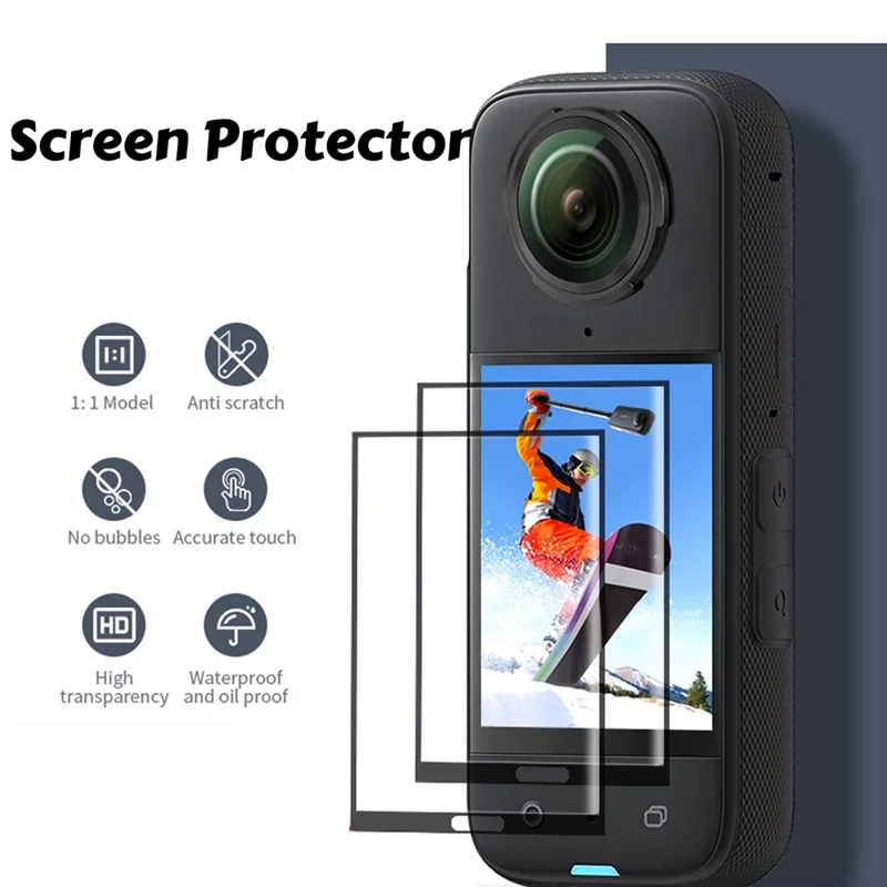 A29F-For Insta360 X4 Screen Protector Tempered Glass Film Protective For Insta 360 X4 Action Camera Accessories