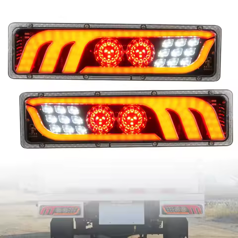 46CM LED Rear Tail Stop Reverse Indicator Light Truck Trailer Caravan Van Lamp Brake Reversing Traffic FogLamp Waterproof 12-24V