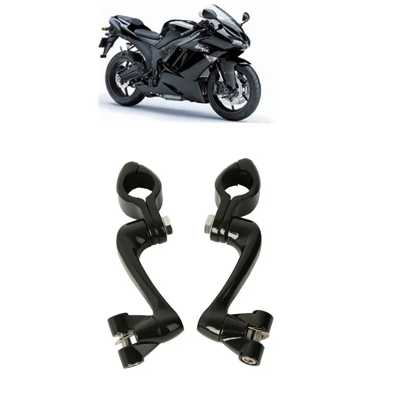 

Motorcycle 1 1/4" 360 Adjustable 32mm Foot Peg Mount Kit Engine Guard For Harley Kawasaki Suzuki Yamaha BMW Universal Motorbike